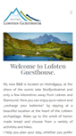 Mobile Screenshot of lofoten-guesthouse.com
