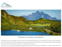 Tablet Screenshot of lofoten-guesthouse.com